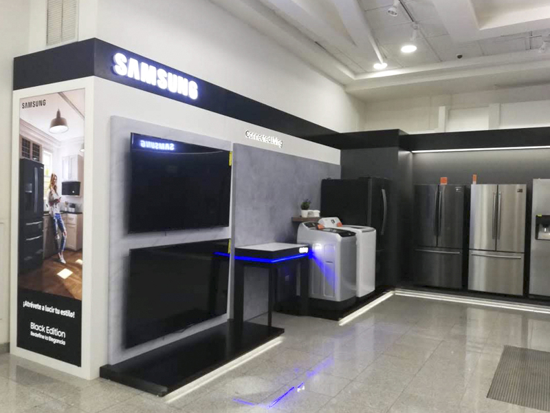 Instalación Samsung Exhibits